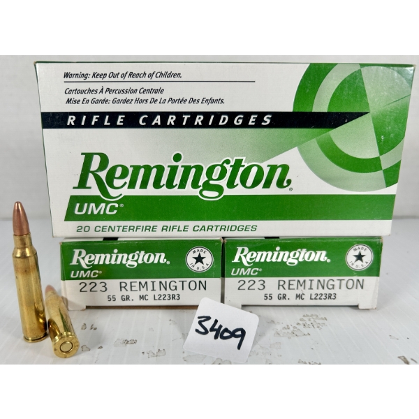 AMMO: 60X REMINGTON .223 REM - 55 GR FMJ
