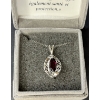 Image 2 : GARNET PENDANT NECKLACE