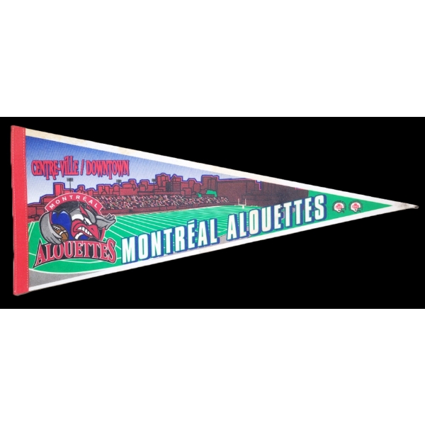 CFL MONTREAL ALOUETTES PENNANT