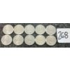 Image 2 : LOT OF 10 - 1962 CDN 10 CENT COINS