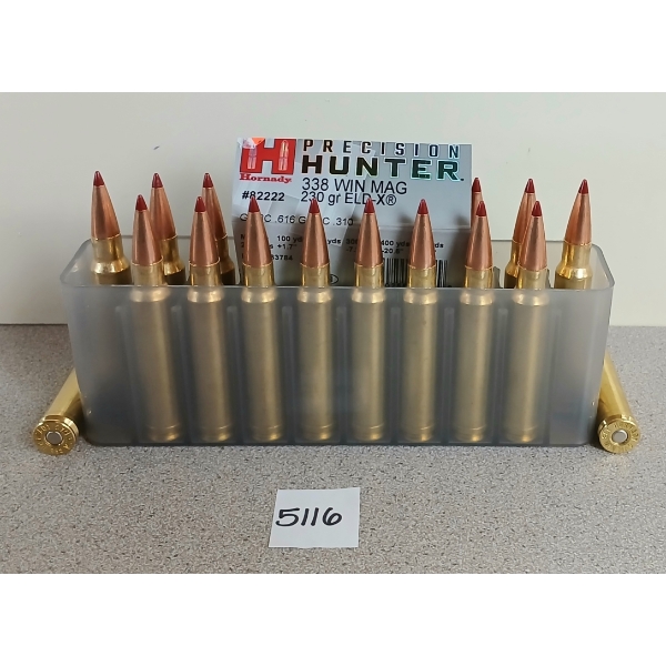 AMMO: 20X .338 WIN MAG - ELD-X 