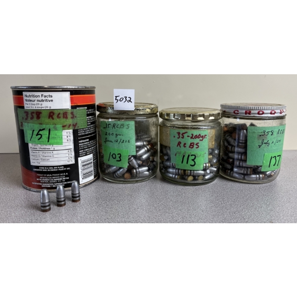 BULLETS: APPROX 500X RCBS .35 200GR. 