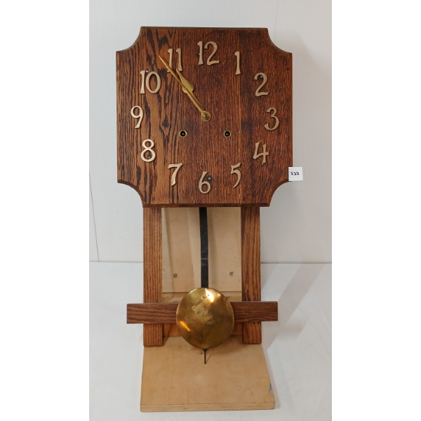 1908 W.L. GILBERT MISSON STYLE WALL CLOCK