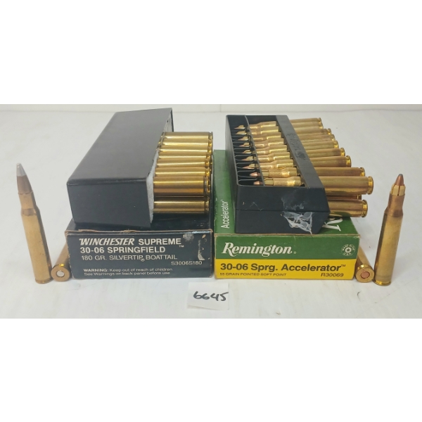 AMMO: 35X WINCHESTER & REMINGTON .30-06SPRG - 55 & 180GR