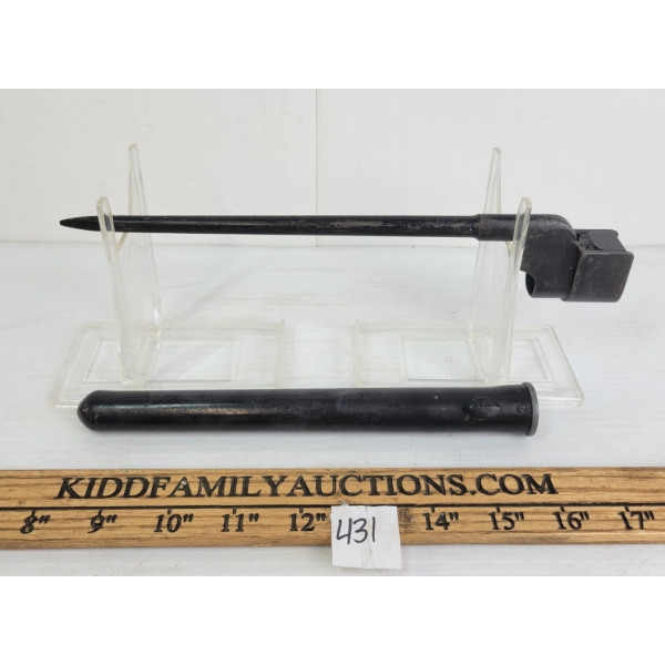 LEE-ENFIELD NO.4 MK II SPIKE BAYONET W/ SCABBARD