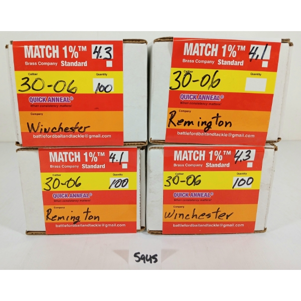 BRASS: APPROX 400X REMINGTON .30-06 SPRG - SEALED