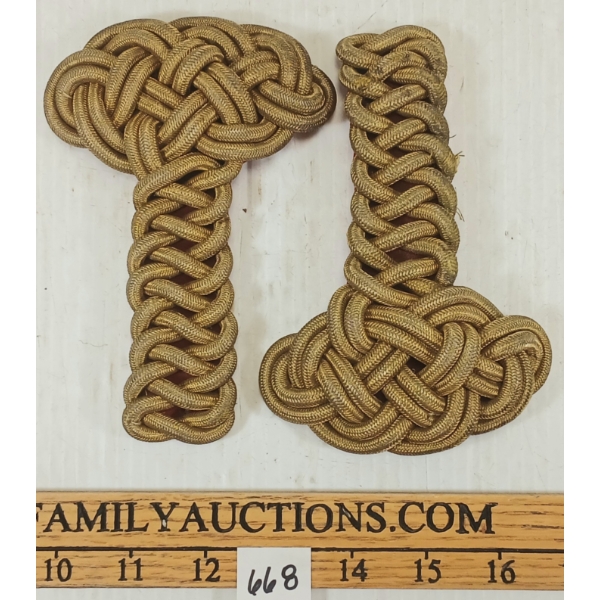 LOT OF 2 - VICTORIAN ERA SHOULDER BOARDS