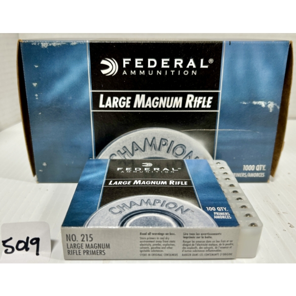 PRIMERS: 900X FEDERAL LARGE RIFLE MAGNUM