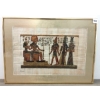 Image 1 : PHARAOH MURAL - FRAMED MIXED MEDIA ON PAPER