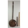 LOT OF 2 - COPPER BED WARMER & BAROMETER 