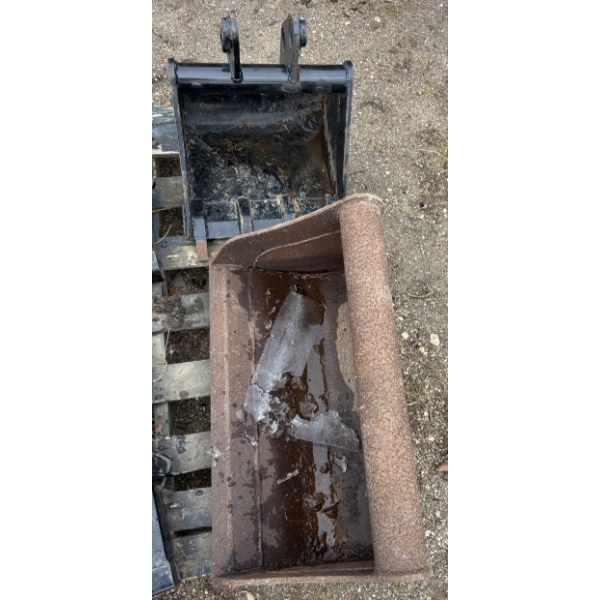 LOT OF 2 - SMALL EXCAVATOR BUCKETS