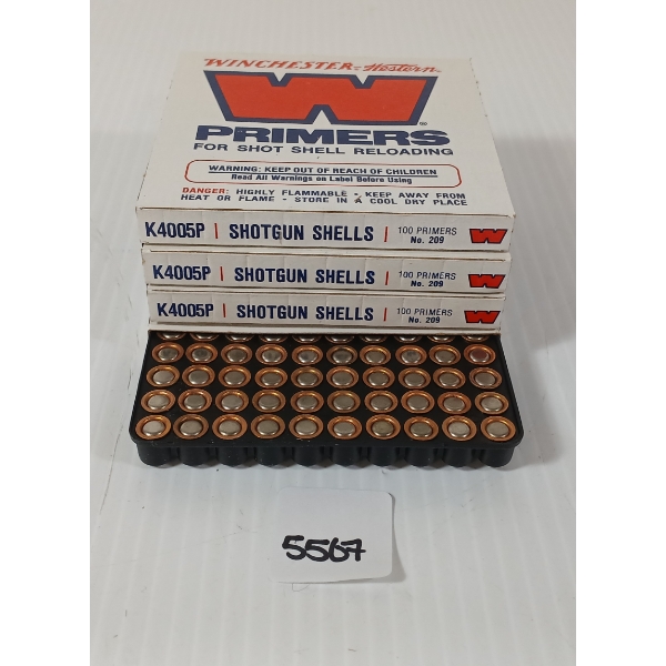 PRIMERS: APPROX 400X WINCHESTER NO. W209 SHOTSHELL PRIMERS