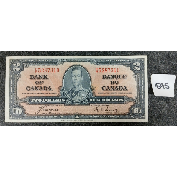 1937 CDN $2 BANKNOTE