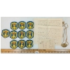 Image 1 : LOT OF 11 - WWII JAPANESE BRASS DOG TAG & RUSSIAN PARA PATCHES