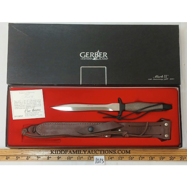 GERBER MARK II 85TH ANNIVERSARY KNIFE W/ SHEATH IN DISPLAY BOX