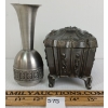 Image 4 : LOT OF 2 - PEWTER HAUGRUD NORWAY VASE & GERMAN JEWELRY BOX