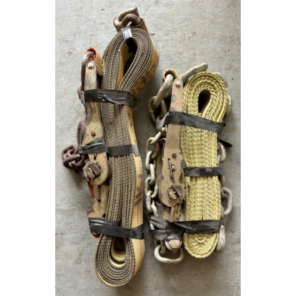 LOT OF 2- 2IN RATCHET STRAPS