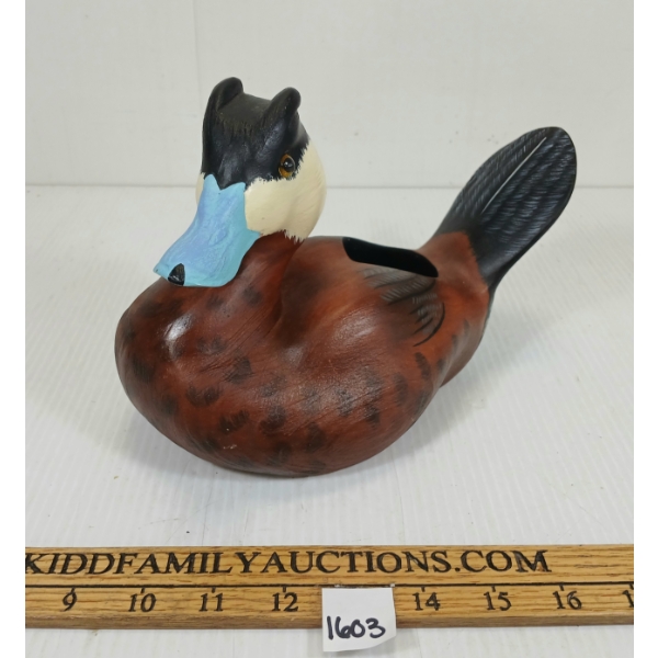 DUCKS UNLIMITED WOODEN INDIANA DUCK