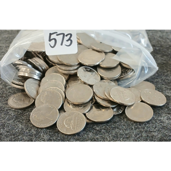 4.5LBS OF CDN NICKELS - MIXED YEARS