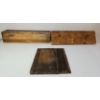 Image 2 : LOT OF 3 - DECORATIVE WOOD PCS - INCL CARVED WALL ART, MOULDING SHELF & COAT HOOKS
