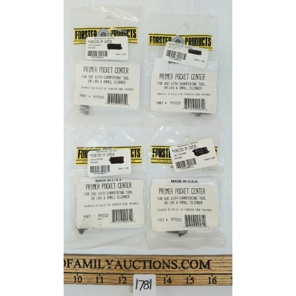 LOT OF 4 - FORSTER PRODUCTS PRIMER POCKET CENTERS