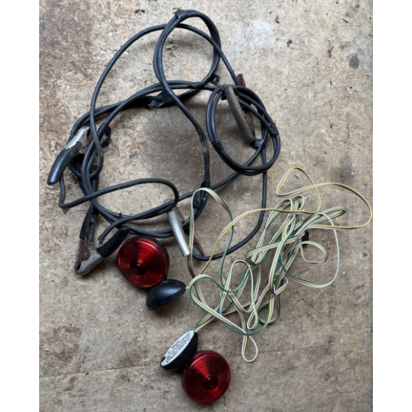 LOT OF 2 - BOOSTER CABLES & TRAILER LIGHTS