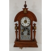 Image 1 : 1890 ANSONIA "KING" PARLOR 8 DAY OAK SHELF CLOCK