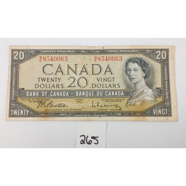 1954 CDN $20 BANKNOTE