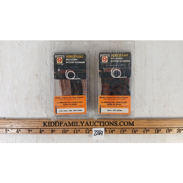 LOT OF 2 - HOPPE'S 9 BORE SNAKES