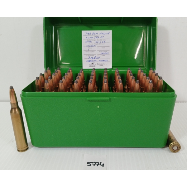 AMMO: 50X MIXED 7MM REM MAG - 150GR - SIERRA PSP - RELOADS