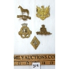 Image 1 : LOT OF 5 - WW2 CANADIAN HAT BADGES