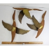 Image 2 : LOT OF 3 - BRASS WINGD GEESE WALL ART