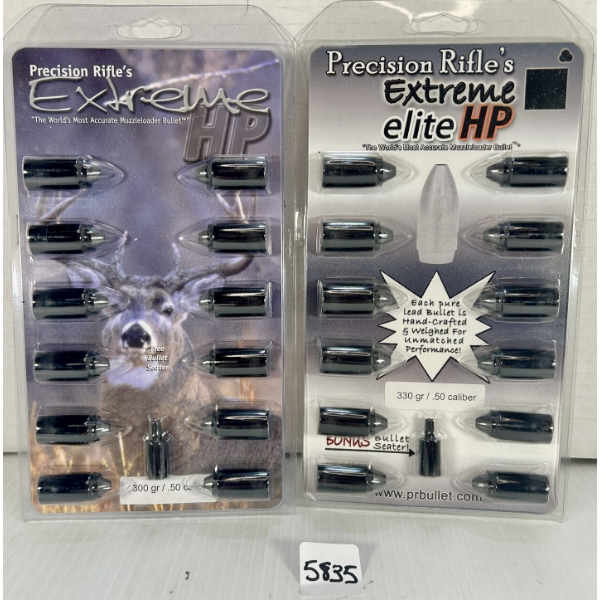 BULLETS: 24X .50 CAL 300 GR & 330 GR HP