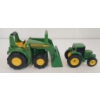 Image 9 : LOT OF 5 - DIECAST & PLASTIC MODEL JOHN DEERE TRACTORS & CAT DOZER