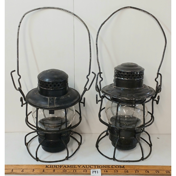 LOT OF 2 - C.N.R. LANTERNS