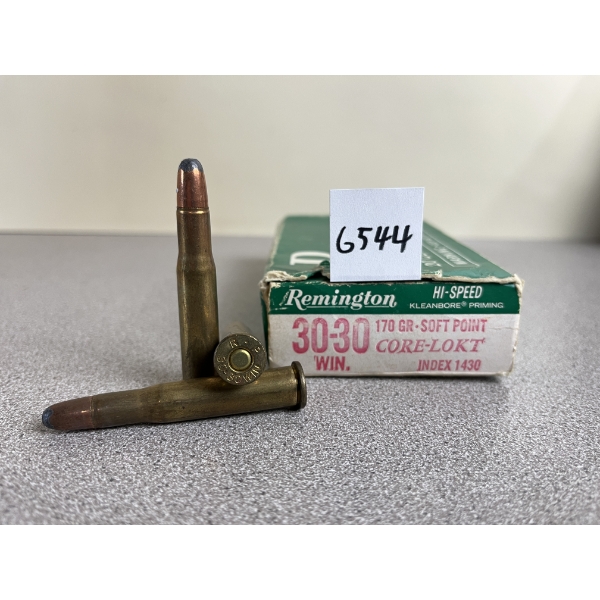 AMMO: 14X REMINGTON .30-30 170GR. CORE-LOKT 