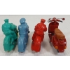 Image 4 : LOT OF 4 - MOTORCYCLISTS & MOPED - INCL REALISTIC, AUBURN & MAISTO