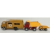 Image 5 : LOT OF 3 - MARX TOYS PRESSED STEEL HORSE TRANSPORT, DUMP TRUCK & SHINSEI CATERPILLAR 