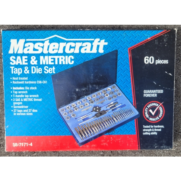 MASTERCRAFT TAP & DIE SET