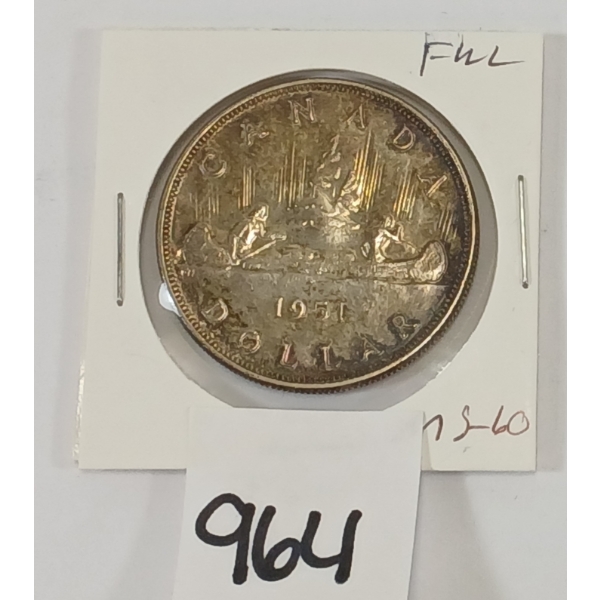 1951 CDN SILVER DOLLAR