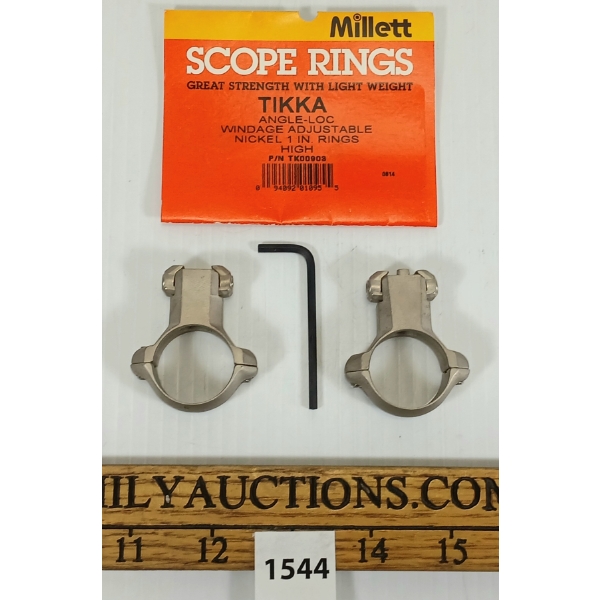 MILLET SCOPE RINGS - TIKKA 1IN 