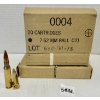 Image 1 : AMMO: 80X IVI 7.62 X 55MM MILITARY FMJ 