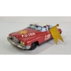 Image 3 : MASUYA TIN FRICTION FLAG WAVING FIRE-CHIEF CAR