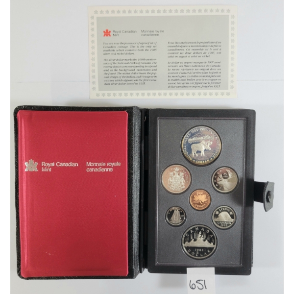 1985 RCM DOUBLE DOLLAR PROOF SET
