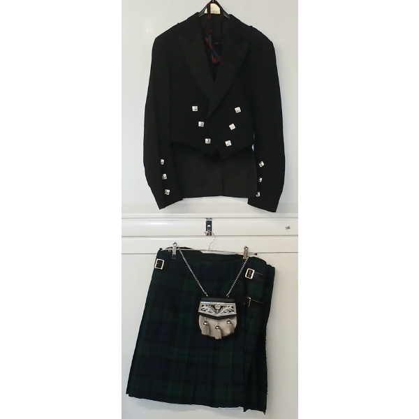 HOUSE OF EDGAR TARTAN KILT, VEST, JACKET & ACCESSORIES