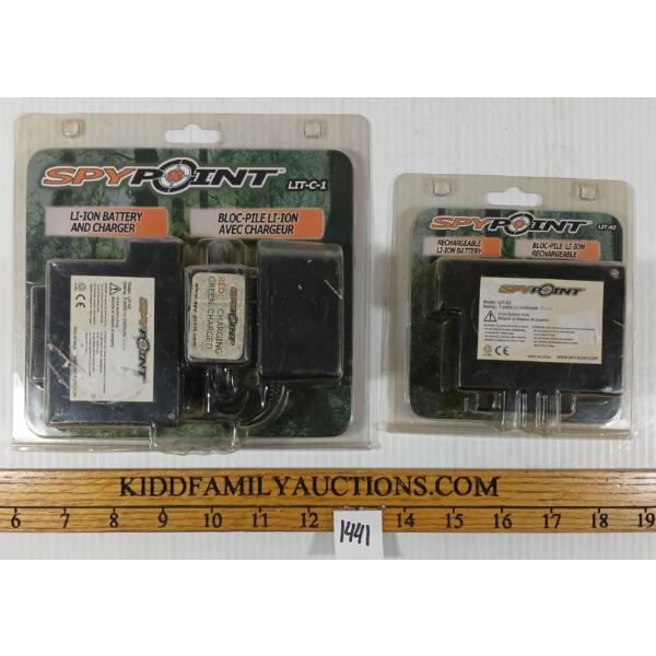 LOT OF 2 - SPY POINT LI-ION BATTERIES