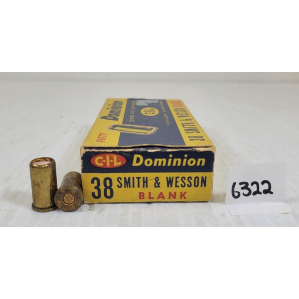 BLANKS: 50X CIL DOMINION .38 S&W 