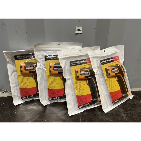 LOT OF 4 - SOVARCRATE INFRARED THERMOMETER - AS NEW 