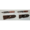 Image 1 : LOT OF 2 - BROWNING KNIVES W/ LEATHER SHEATHS