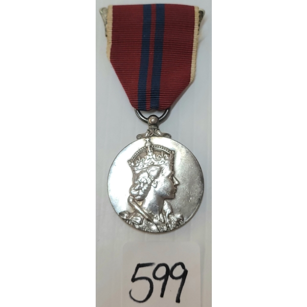 1953 QUEEN ELIZABETH II CORONATION MEDAL